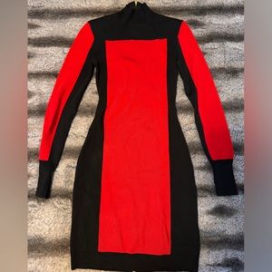 Balmain x H&M Red/Black dress